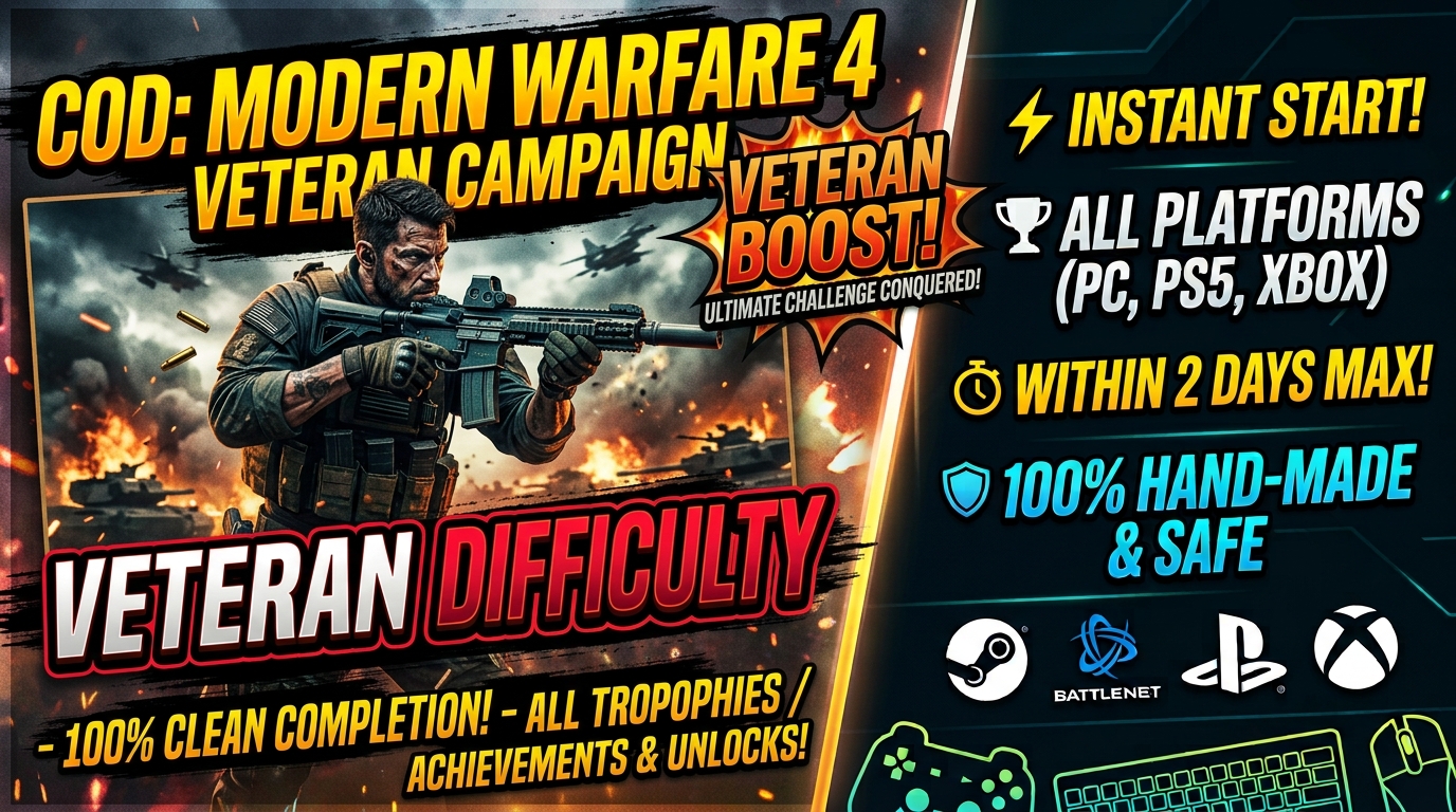 🔥MW4 - Veteran Difficulty  Campaign Early Access Completion  | 2 Days | All Platforms
