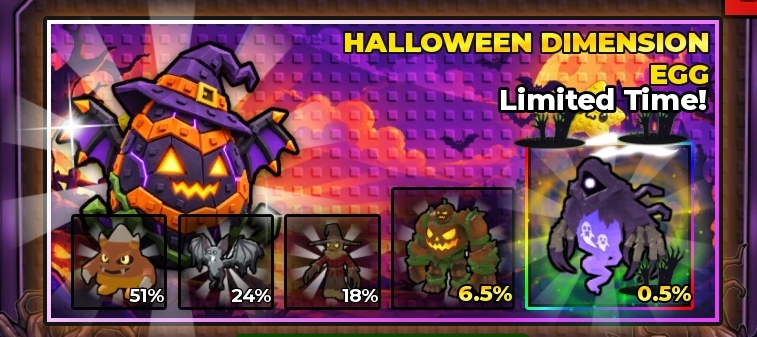 🎃 10x Halloween Dimension Egg 🎃 Read Description