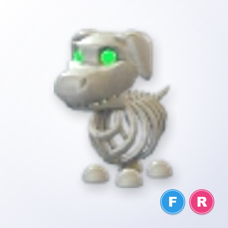 Halloween White Skeleton Dog FR | Adopt Me