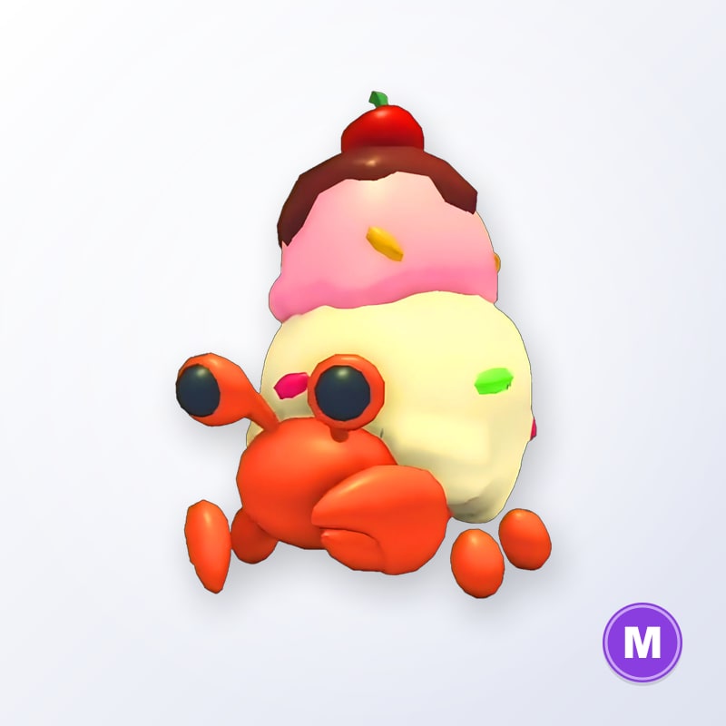 Ice Cream Hermit Crab M | Adopt Me