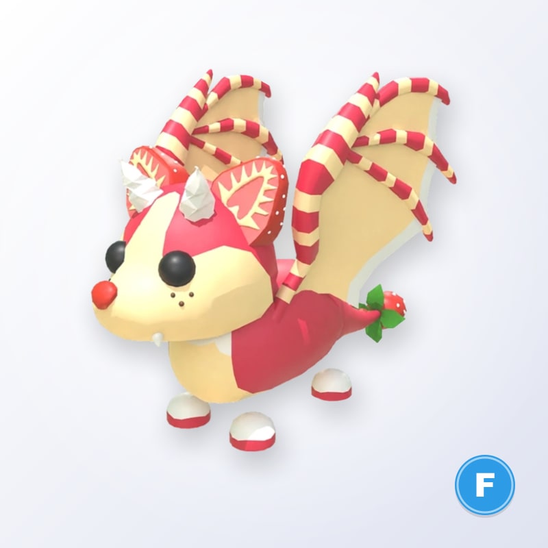Strawberry Shortcake Bat Dragon F | Adopt Me