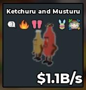 BS14743 Ketchuru and Musturu With Bunny Egg Traits 1.1B/s