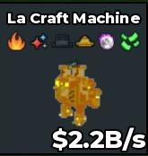 BS14764 La Craft Machine -with Firework Rare Trait Gold 2.2B/s