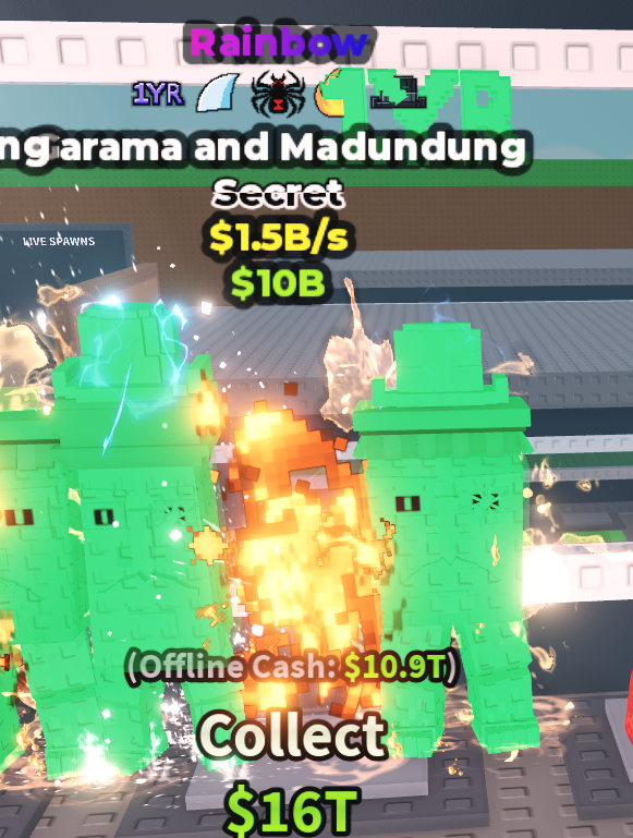🍔NO TACO🍔 RAINBOW Garama and Madundung 💵 1.5B/s 💵 1 Year + Shark Fin + Spider + Fire + Matteo Hat Traits ⭐ YOU GET THE ONE IN PICTURE ✅ 500+ Orders ✅ TOP SELLER ✅ GamerTagz