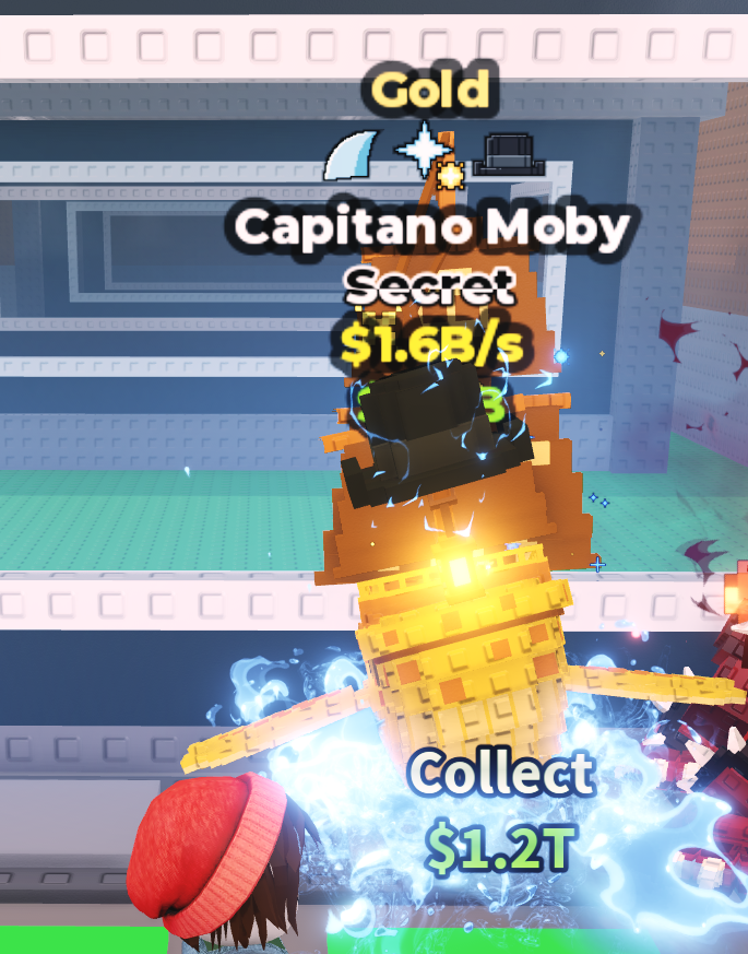 🍔NO TACO🍔 GOLD Capitano Moby 💵 1.6B/s 💵 Shark Fin + Comet Struck + Santa Hat Traits ⭐ YOU GET THE ONE IN PICTURE ✅ 500+ Orders ✅ TOP SELLER ✅ GamerTagz