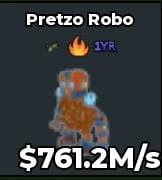 BS14834 Pretzo Robo get buffed 3 traits cheap 761.2M/s