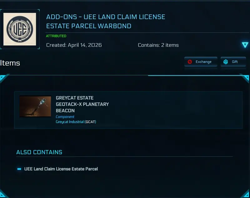 ✧･ﾟ:*✧ Star Citizen Items: Rare GreyCat Estate Geotack-X Planetary Beacon ✧･ﾟ:*✧ Ending.no joke. ✧･ﾟ:*✧