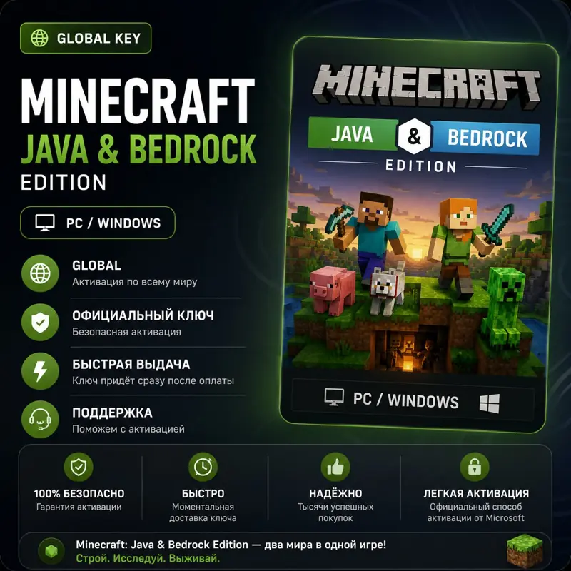 ✧･ﾟ:*✧ Minecraft Java & Bedrock Edition PC Global Activation Key ✧･ﾟ:*✧ Add It Before Your Ex Does ✧･ﾟ:*✧