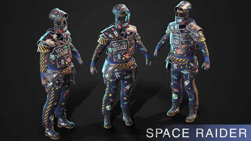 ✧･ﾟ:*✧ Rust Items: Space Raider Full Set ✧･ﾟ:*✧ Gone Means Gone ✧･ﾟ:*✧