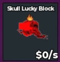 BS14849 Skull Lucky Block Cursed