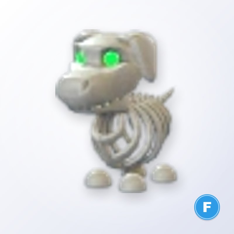 Halloween White Skeleton Dog F | Adopt Me