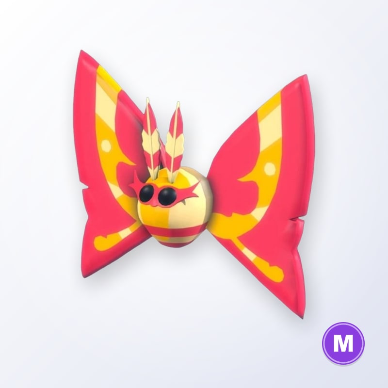 Rosy Maple Moth M | Adopt Me