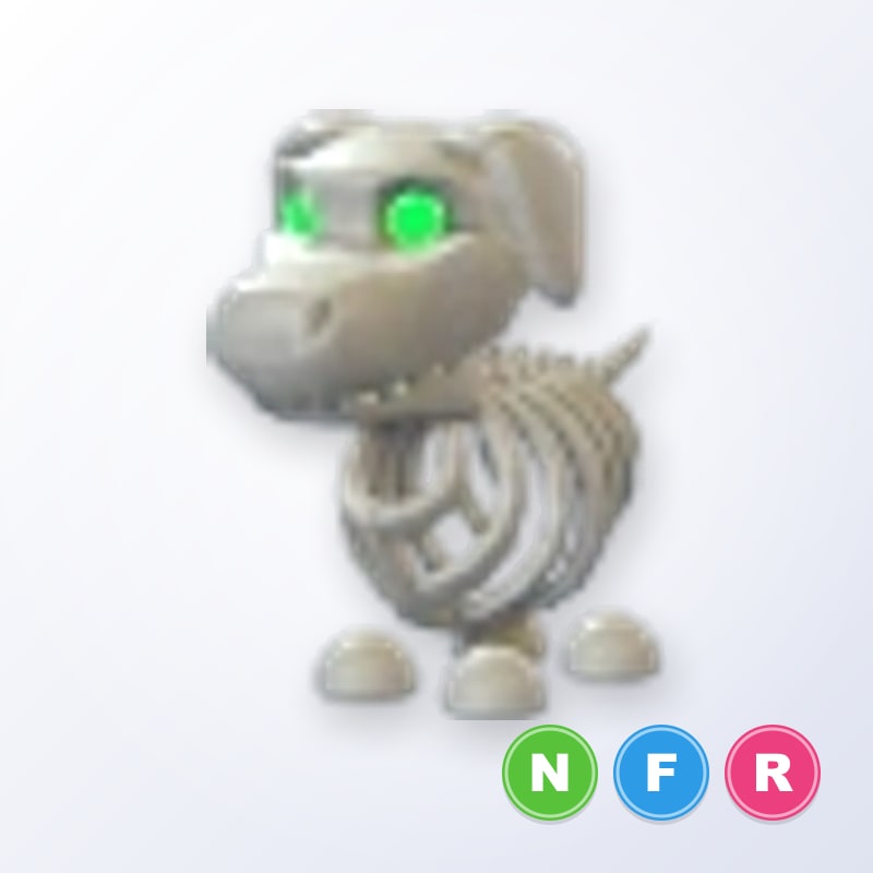 Halloween White Skeleton Dog NFR | Adopt Me