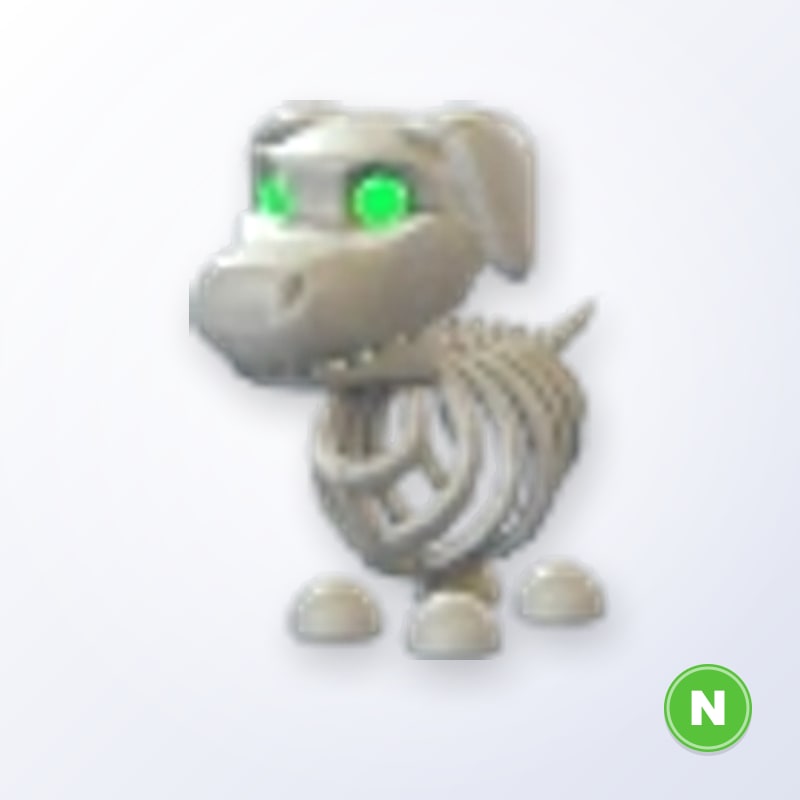 Halloween White Skeleton Dog N | Adopt Me