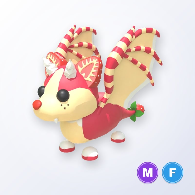 Strawberry Shortcake Bat Dragon MF | Adopt Me