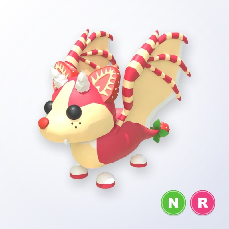 Strawberry Shortcake Bat Dragon NR | Adopt Me