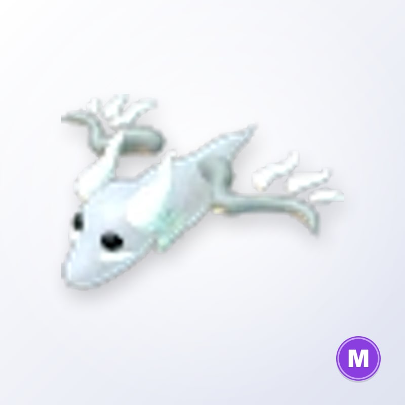 Halloween White Ghost Dragon M | Adopt Me