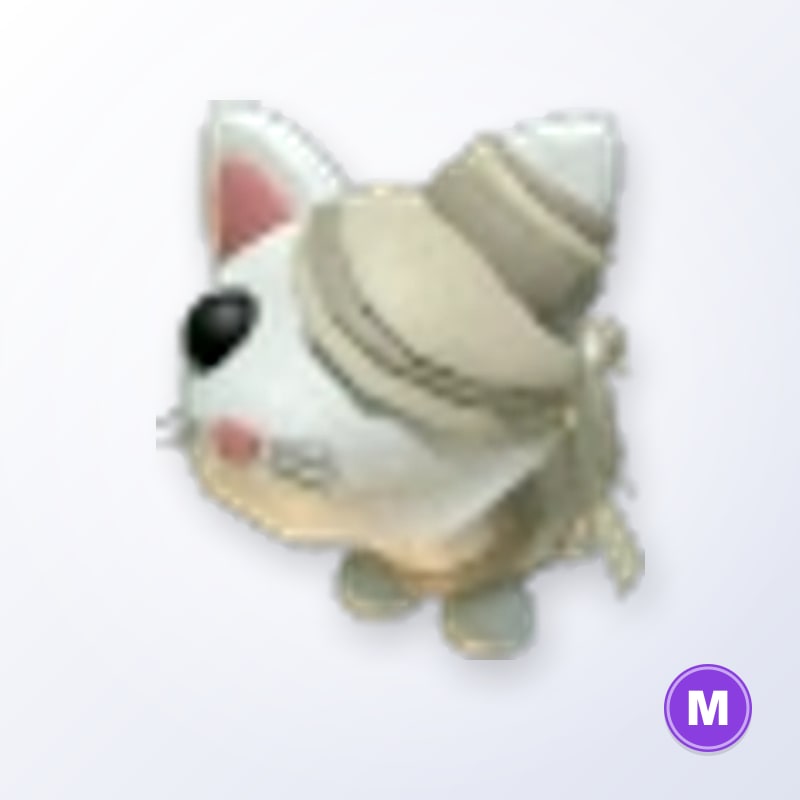 Halloween White Mummy Cat M | Adopt Me