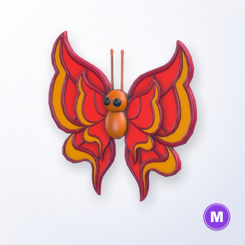 Vermilion Butterfly M | Adopt Me