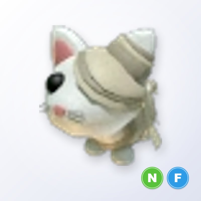 Halloween White Mummy Cat NF | Adopt Me