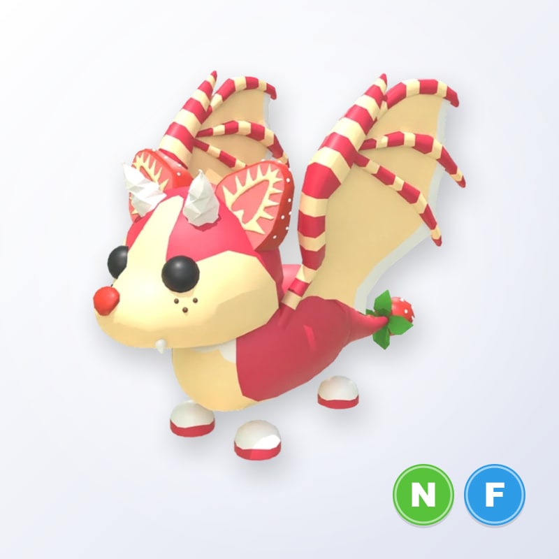 Strawberry Shortcake Bat Dragon NF | Adopt Me