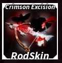 Crimson Excision [Halibut Harpoon Rod Skin]🎣| FISCH🦈