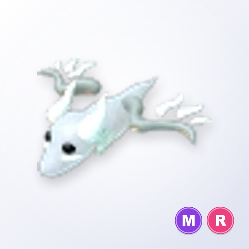Halloween White Ghost Dragon MR | Adopt Me