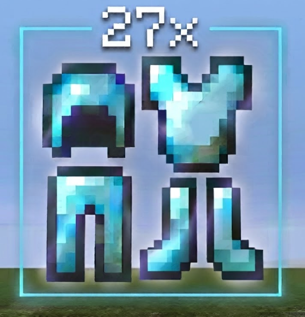 27x Full Enchanted Diamond Armor Sets
