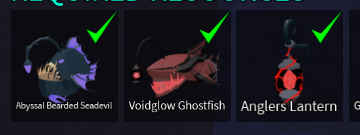Podium 3 quest for rewards fishes combo