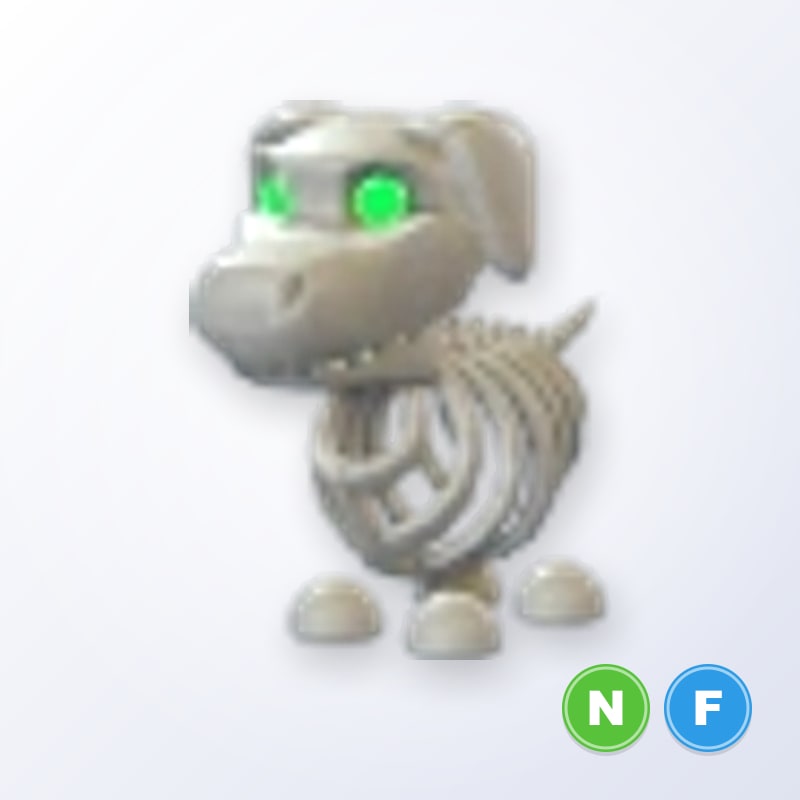 Halloween White Skeleton Dog NF | Adopt Me