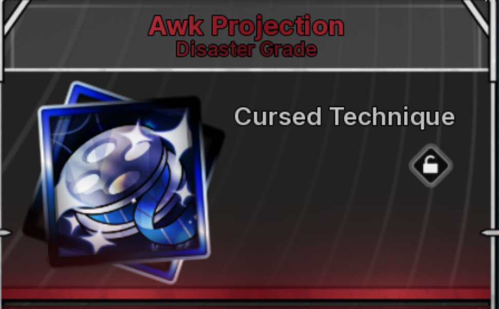Awk Projection Material all skills unlocked with domain 🔥