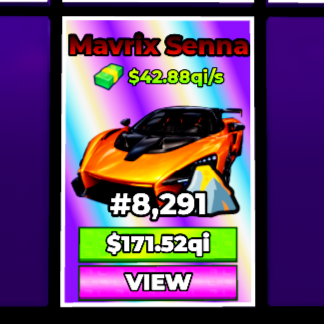 Lava Mavrix Senna 42,88qi/s (in rebith 15 with 167,5x multi) | Eternal Car | Dream Car Collection