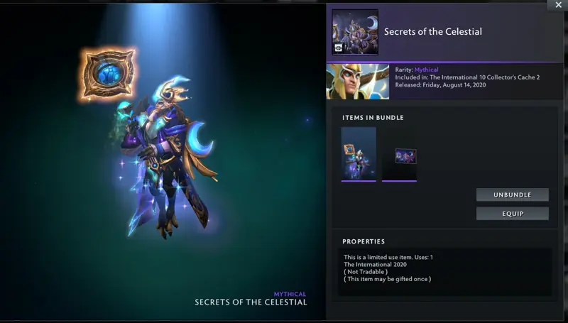 ✧･ﾟ:*✧ Dota 2 Items: Secrets of the Celestial (Skywrath Mage) Collector's Cache 2020 Outfit ✧･ﾟ:*✧ Steal it Now ✧･ﾟ:*✧