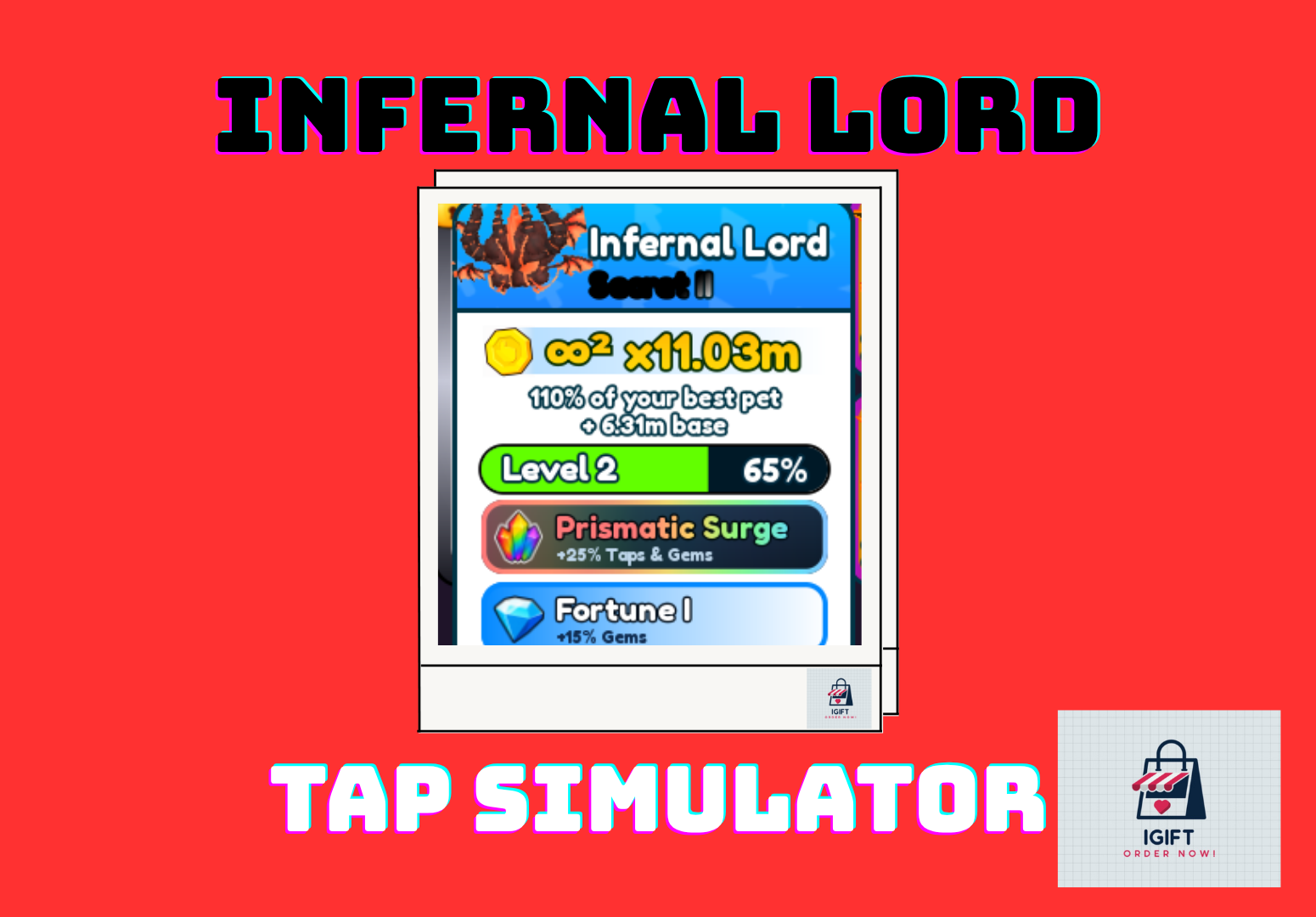 x11.09M + | INFERNAL LORD | SECRET II | TAP SIMULATOR REBORN