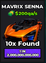 🔥Mavrix Senna (Regular) (Eternal) ($200qa/s) | - Dream Car Collection🔥