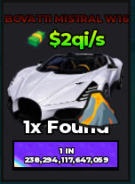 🔥Bovatti Mistral W16 (Lava) (Eternal) ($2qi/s) | - Dream Car Collection🔥