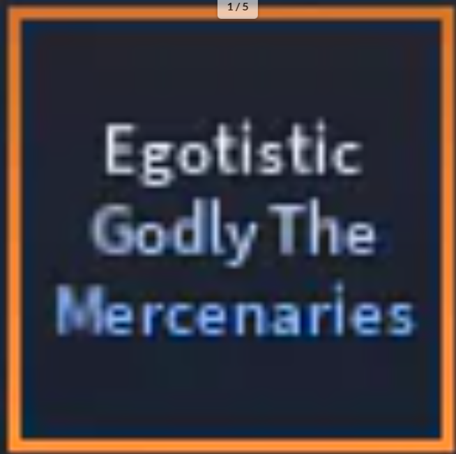 x1 Egotistic (Hexed) Godly AUT | Mercenaries, Kars, Wonder Of U, Tusk ACT4, Gryphon - A Universal Time (AUT)