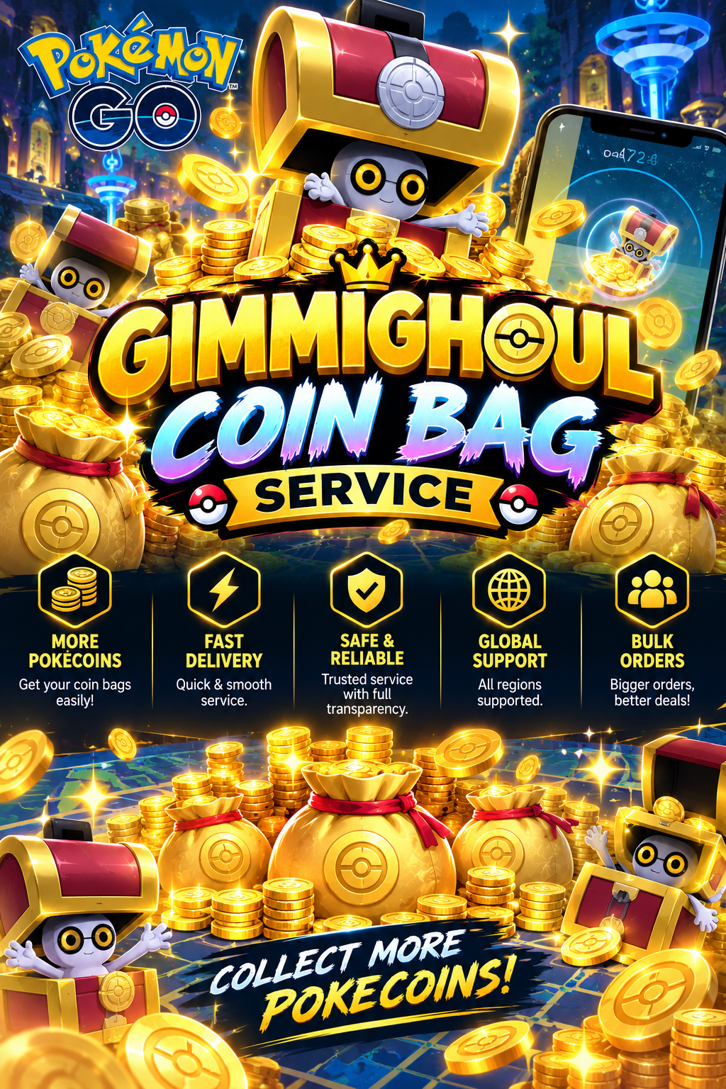 Gimmighoul coin bag