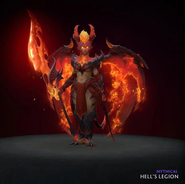 ✧･ﾟ:*✧ Dota 2 Items - Legion Commander Hell's Legion set from Trove of Terror ✧･ﾟ:*✧ Your wallet will thank u ✧･ﾟ:*✧