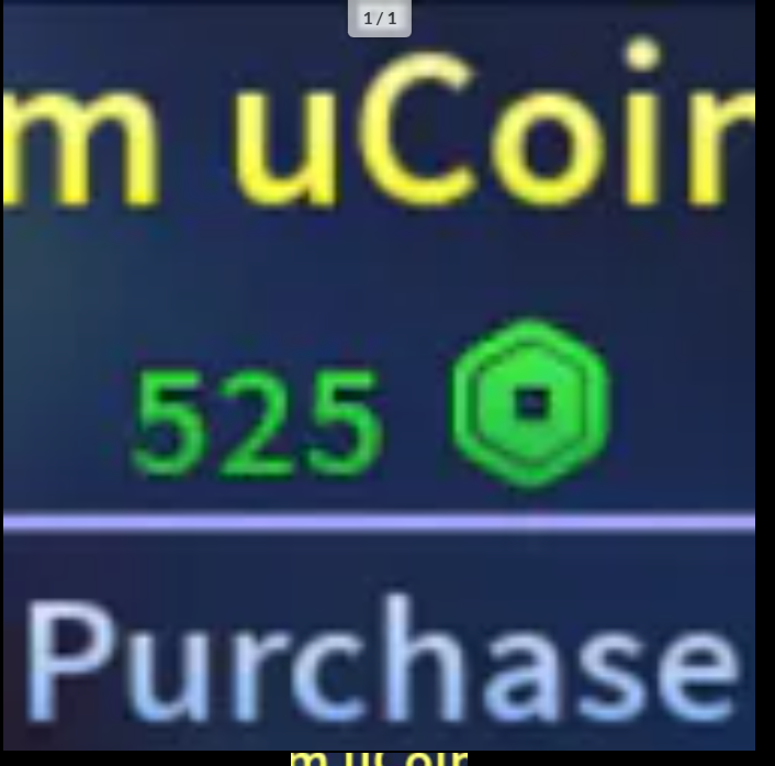 5m uCoins【525R】