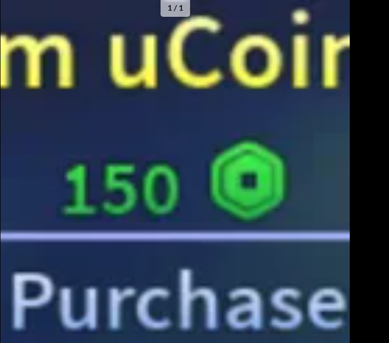 1m uCoins【150R】