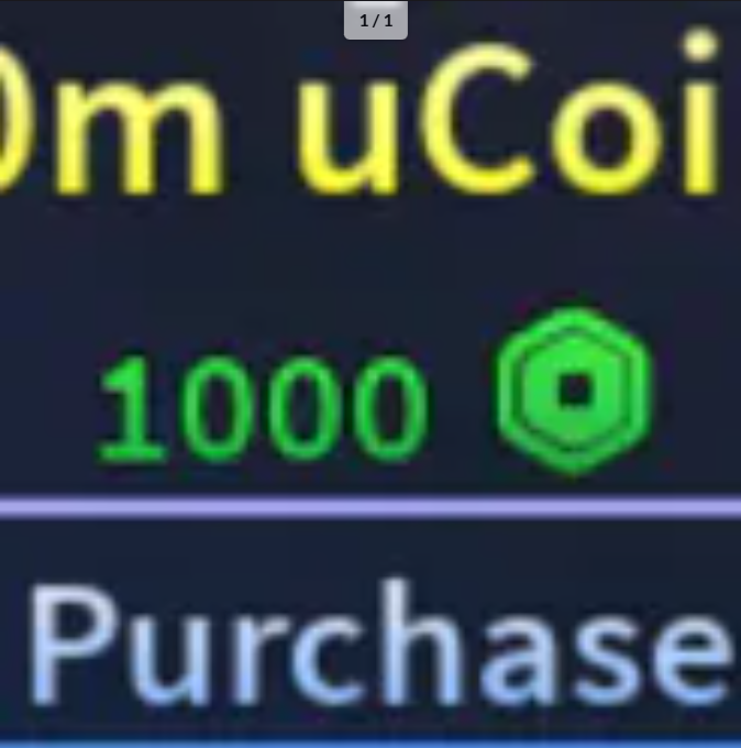 10m uCoins【1000R】