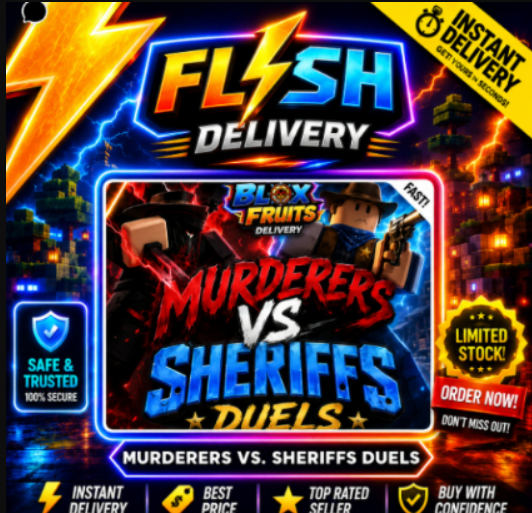 RED DRAGONFIRE SET ( GUN + KNIFE ) - MURDERERS VS SHERIFFS DUELS / MVSD