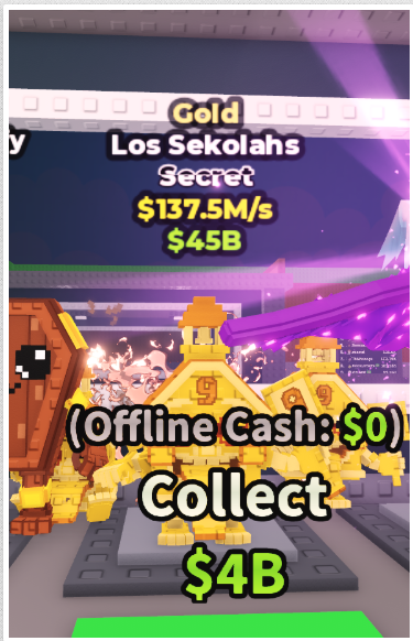 GOLD LOS SEKOLAHS 137.5M/S – STEAL A BRAINROT – FAST DELIVERY & TRUSTED #F4VK6M