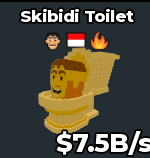 Gold Skibidi Toilet 7.5B/s