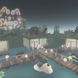 🌴🐙 Octopus Bay Glitched Tiny House 🌊🎐