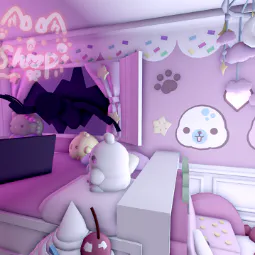 🌈🐱 Backrooms Mr. Kitty Themed Tiny House 🧁👻