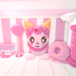 🩷🐇 Candy Hare Grinding Themed Tiny House 🌈🍦
