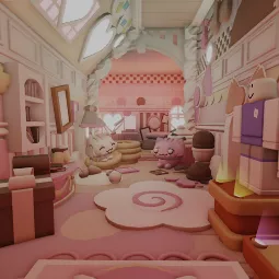 🍰 Valentine's Kitty Cafè Queenslander House🐱🎀