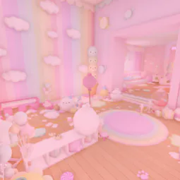 Cute Rainbow Clouds Grinding Hollywood House 🌈☁️